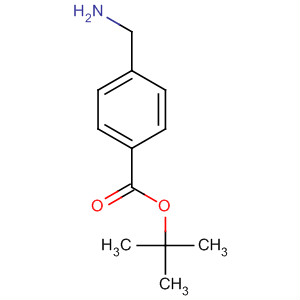 Structure of Benzoic acid, 4-(aminomethyl)-, 1,1-dimethylethyl ester