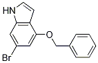Structure of 1H-Indole, 6-broMo-4-(phenylMethoxy)-