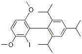 Structure of 2-IODO-3,6-DIMETHOXY-2',4',6'-TRIS(1-METHYLETHYL)-1,1'-BIPHENYL