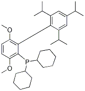 2-(二环己基膦)-3,6-二甲氧基-2'-4'-6'-三-I-丙基-11'-联苯结构式