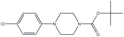 Structure of tert-butyl 4-(4-chlorophenyl)piperazine-1-carboxylate