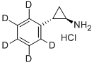 Structure of trans 2-(Phenyl-D5)-cyclopropylamine Hydrochloride