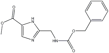 Structure of METHYL 2-((BENZYLOXYCARBONYLAMINO)METHYL)-1H-IMIDAZOLE-5-CARBOXYLATE