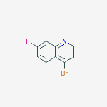 Structure of 4-BROMO-7-FLUOROQUINOLINE