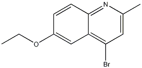 Structure of 4-BROMO-6-ETHOXY-2-METHYLQUINOLINE
