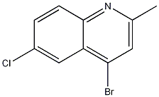 4-BROMO-6-CHLORO-2-METHYLQUINOLINE结构式