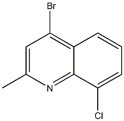 Structure of 4-BROMO-8-CHLORO-2-METHYLQUINOLINE