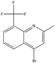 Structure of 4-BROMO-2-METHYL-8-TRIFLUOROMETHYLQUINOLINE