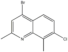 Structure of 4-Bromo-7-chloro-2,8-dimethylquinoline