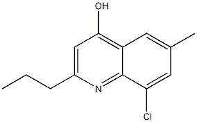 Structure of 8-CHLORO-6-METHYL-2-PROPYL-4-QUINOLINOL