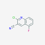 Structure of 2-chloro-5-fluoroquinoline-3-carbonitrile