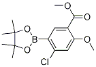 4-Chloro-2-Methoxy-5-(4,4,5,5-tetraMethyl-[1,3,2]dioxaborolan-2-yl)-
benzoic acid Methyl ester结构式