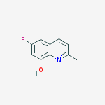 6-fluoro-2-methyl-8-quinolinol结构式