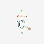 Structure of 5-BroMo-4-chloro-2-fluoro-benzenesulfonylchloride