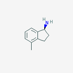 Structure of (1S)-4-methyl-2,3-dihydro-1H-inden-1-amine