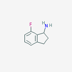 7-FLUOROINDANYLAMINE结构式
