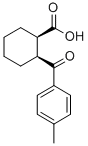 Structure of CIS-2-(4-METHYLBENZOYL)-1-CYCLOHEXANECARBOXYLIC ACID, 99