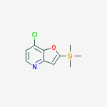 Structure of 7-chloro-2-(trimethylsilanyl)furo[3,2-b]pyridine