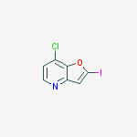 Structure of 7-chloro-2-iodofuro[3,2-b]pyridine