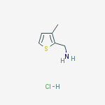 Structure of (3-methylthiophen-2-yl)methanamine;hydrochloride