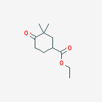 Structure of ethyl 3,3-dimethyl-4-oxocyclohexanecarboxylate