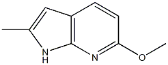 Structure of 6-Methoxy-2-methyl-1H-pyrrolo[2,3-b]pyridine
