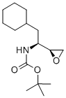 Structure of (1S)-(1-(S)-N-BOC-AMINO-2-CYCLOHEXYL-ETHYL)OXIRANE