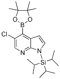 Structure of 5-Chloro-1-(Triisopropylsilyl)-1H-Pyrrolo[2,3-B]Pyridine-4-boronic acid pinacol ester