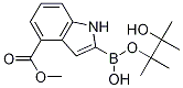 Structure of 4-METHOXYCARBONYL-1H-INDOLE-2-BORONIC ACID PINACOL ESTER