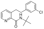 Structure of 3-[2-(3-CHLORO-PHENYL)-ETHYL]-PYRIDINE-2-CARBOXYLIC ACID TERT-BUTYLAMIDE
