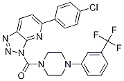 Structure of (5-(4-chlorophenyl)-3H-[1,2,3]triazolo[4,5-b]pyridin-3-yl)(4-(3-(trifluoroMethyl)phenyl)piperazin-1-yl)Methanone