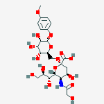 Structure of NEU5GC ALPHA(2-6)GAL BETA MP GLYCOSIDE