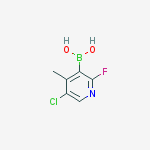 Structure of 5-CHLORO-2-FLUORO-4-PICOLINE-3-BORONIC ACID