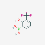 Structure of 2-HYDROXY-3-(TRIFLUOROMETHYL)PHENYL BORONIC ACID