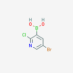 Structure of (5-Bromo-2-chloropyridin-3-yl)boronic acid