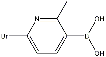 Structure of 6-BROMO-2-METHYLPYRIDIN-3-YLBORONIC ACID