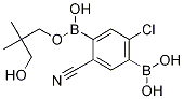 Structure of 4-Chlorobenzonitrile-2,5-diboronic acid neopentyl glycol ester