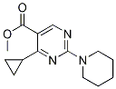 Structure of METHYL 4-CYCLOPROPYL-2-(PIPERIDIN-1-YL)PYRIMIDINE-5-CARBOXYLATE