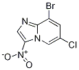8-溴-6-氯-3-硝基咪唑并[1,2-A]吡啶结构式