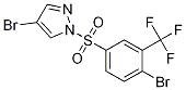 4-Bromo-1-(4-bromo-3-(trifluoromethyl)phenylsulfonyl)-1H-pyrazole结构式