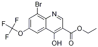 Structure of ETHYL 8-BROMO-4-HYDROXY-6-(TRIFLUOROMETHOXY)QUINOLINE-3-CARBOXYLATE