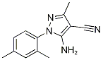 5-Amino-1-(2,4-dimethylphenyl)-3-methyl-1H-pyrazole-4-carbonitrile结构式