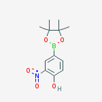 Structure of 4-HYDROXY-3-NITROPHENYLBORONIC ACID, PINACOL ESTER