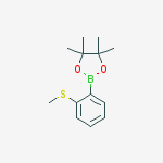Structure of 2-METHYLSULFANYLPHENYLBORONIC ACID, PINACOL ESTER