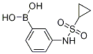 Structure of 3-[(Cyclopropylsulphonyl)amino]benzeneboronic acid