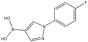 Structure of 1-(4-Fluorophenyl)pyrazole-4-boronic acid