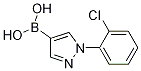 1-(2-Chlorophenyl)-1H-pyrazol-4-ylboronic acid结构式