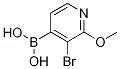Structure of 3-Bromo-2-methoxypyridin-4-ylboronic acid