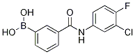Structure of 3-(3-Chloro-4-fluorophenylcarbamoyl)phenylboronic acid