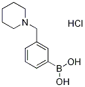 Structure of 3-(Piperidin-1-ylmethyl)phenylboronic acid, HCl